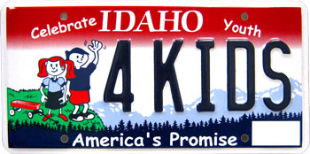 Idaho Youth License Plate